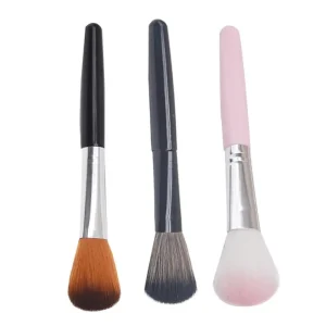 Makeup Tool Kit with Single High-Quality Loose Powder Brush for Flawless Face Makeup, Blush, Contouring, Highlighting and Shadow Applications with Gentle Man-Made Bristles