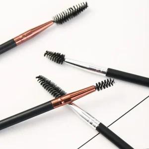 Multi-Purpose Cosmetic Brush for Shaping and Combing Eyelashes, Brows and Hair Roots with High Quality Synthetic Fibers