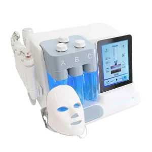 Professional Hydrogen Oxygen 7-in-1 Facial Beauty SPA Machine with Hot/Cold Therapy and Oxygen Spray for Deep Skin Cleansing and Rejuvenation