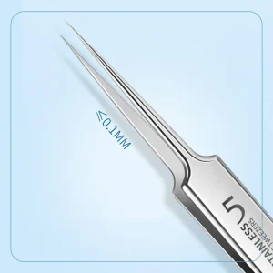 High Precision German Engineered Blackhead Extractor Clip Tweezers for Effective Pimple and Acne Treatment