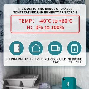 WiFi Enabled Refrigerator Thermometer and Hygrometer with Remote Monitoring and Alarm Alerts