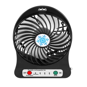 Portable Handheld Rechargeable Fan with Brushless Motor for Outdoor and Indoor Use