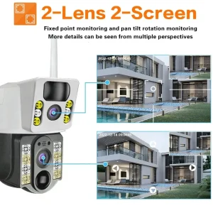 Wireless 4K Solar Camera with 4G SIM Card and WiFi Connectivity for Outdoor Home Security and Monitoring