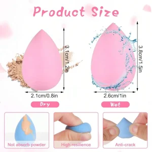 Beauty Blender Sponges for Seamless Under Eye, Highlight and Contour Makeup