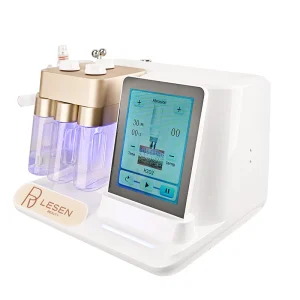 Ultimate 9-in-1 Facial Beauty Massager Machine for Deep Cleansing, Whitening, and Anti-Wrinkle Treatment with Hydrotherapy, Microcurrent, and Oxygen Jet Technology