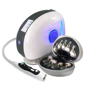 Professional Golden Finger Facial Stretching and Lifting Device with RF EMS Micro-Current Therapy and Meridian Dredging