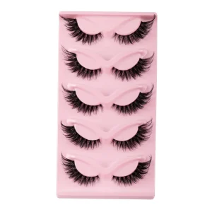 Authentic Manga Inspired Cat Eye Eyelashes with Winged End for a Dramatic Eye Look