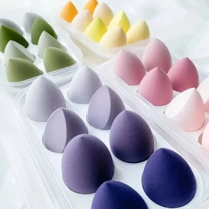 Latex Beauty Sponge Blender for Foundation Powder and Concealer Cream, Soft Cosmetic Puff for Precise Makeup Application