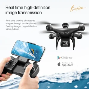 Advanced 5G GPS Drone with Brushless Motor and 4-Channel 6-Axis Gyroscope for Stability and Smooth Flight Experience