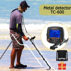 High Sensitivity Underground Treasure Hunter Metal Detector with 11 Inch Waterproof Search Coil for Gold Jewelry Coin Relic Hunting