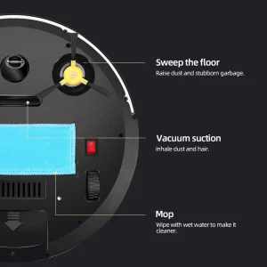 Auto Floor Cleaning Robot with Rechargeable Battery for Pet Hair and Allergen Removal