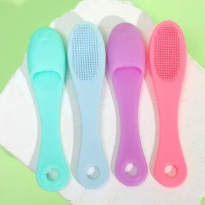 Portable Soft Silicone Finger Brush for Nose Cleaning and Facial Exfoliation Beauty Routine