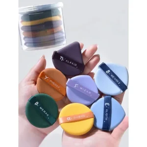 7 Pieces Soft Sponge Powder Puff Set for Foundation Makeup Application, Dual Use for Dry and Wet Makeup Looks, Beauty Makeup Essentials with Free Shipping