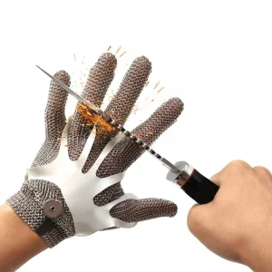 High-Risk Work Cut-Resistant Stainless Steel Gloves for Slaughter and Gardening Level 5 Protection