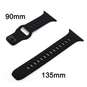 Silicone Watch Strap Replacement for Apple Watch Ultra 2, Series 9, 8, 7, 6, SE, 5, 4 – Compatible with All Apple Watch Sizes 49mm, 45mm, 44mm, 40mm, 41mm, 42mm