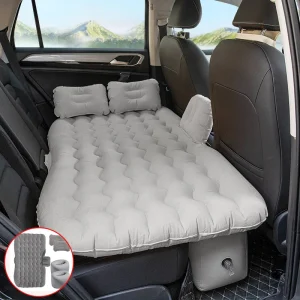 Inflatable Car Rear Travel Bed for SUV with Split Mattress and Durable PVC Construction