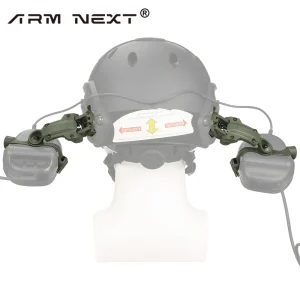 Military Shooting Electronic Hearing Protector Earmuffs with Detachable Microphone and 4-Hour Auto Shut-Off