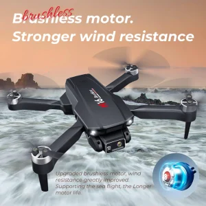 Dual Camera Brushless Drone with GPS Professional Navigation and RC Toy Functionality