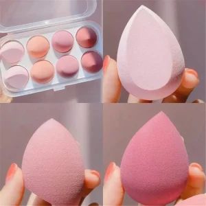 Latex Beauty Sponge Blender for Foundation Powder and Concealer Cream, Soft Cosmetic Puff for Precise Makeup Application