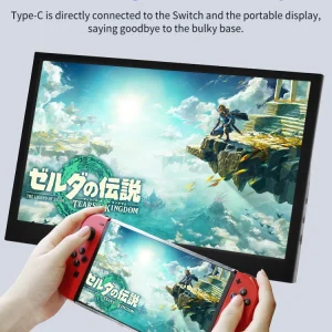 11.6 Inch Travel Monitor with 1366×768 Resolution for Raspberry Pi Laptop PC and Gaming Consoles PS4 Switch Xbox360 with Type-C and HDMI Port