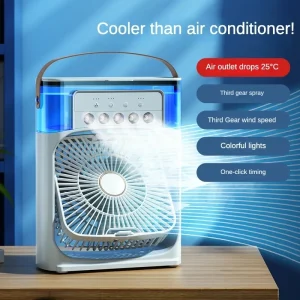 Multi-Functional Mini Air Conditioning Unit with Humidifying and 3 Speed Fan for Office or Home Use