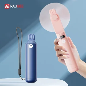 Rechargeable Portable Handheld Fan with 2000mAh Battery for Outdoor Summer Travel