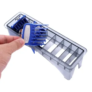 8P Universal Hair Clipper Limit Guide Comb Storage Box Organizer for Barber Hair Styling Tool Kit Accessories