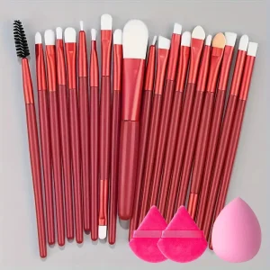 Premium 20Pcs Soft Makeup Brushes kit for Expert Level Foundation, Eyeshadow, Blush, Loose Powder, and Beauty Makeup Application