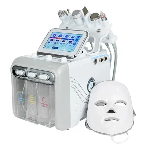 Professional 7-in-1 Hydro-Dermabrasion Skin Care Device with LED Mask for Anti-Aging and Acne Treatment