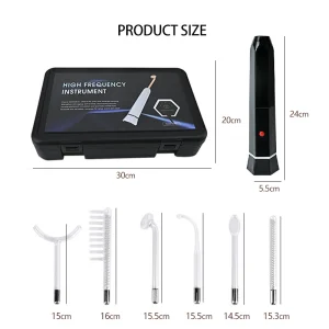 Advanced 6 in 1 High Frequency Anti-Aging Device for Removing Acne, Fine Lines and Wrinkles, Eye Bag Reduction and Facial Skin Tightening