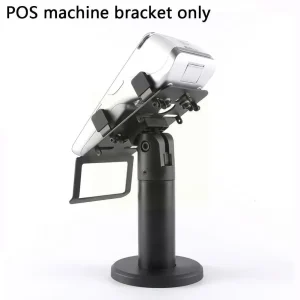 Aluminum Alloy POS Machine Stand with Adjustable Angle and ABS Security Claw for Tabletop Cash Register Display