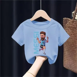 Argentina Football Team Graphic Tees for Soccer Fans 2024 – Lionel Messi Inspired Football Player Movement Designs