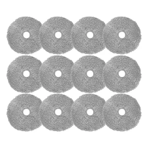 Lydsto W2 Robot Vacuum Cleaner Replacement Parts Round Mop Cloth 12Pcs Set Spare Accessories