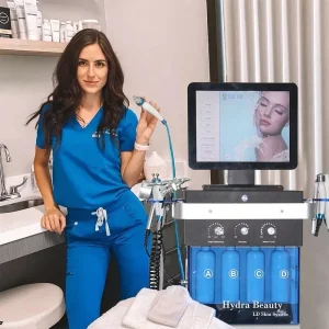 Oxygen Hydra Dermabrasion Facial Skin Rejuvenation Machine for Salon Quality Blackhead Removal and Face Lifting at Home