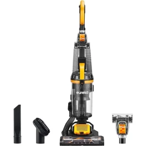 Professional Grade Pet Hair and Hard Floor Cleaning Upright Vacuum with LED Light and Swivel Steering Technology