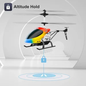 Control de Vuelo Estable de Helicóptero de 3.5 Canales con Giroscopio y Luz LED para Operadores Expertos