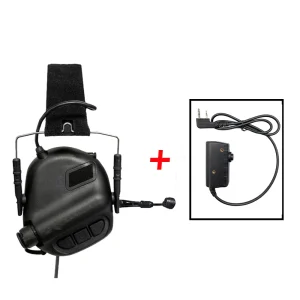 EARMOR M32 MOD4 Two Way Radio Headset with U94 PTT Adapter for Noise Clearance and Ear Protection Shooting Gear