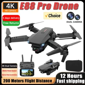 1080P WiFi FPV RC Quadcopter with 4K Camera and Headless Mode for Aerial Photography