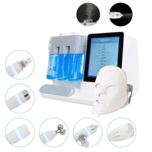 Professional Hydrogen Oxygen 7-in-1 Facial Beauty SPA Machine with Hot/Cold Therapy and Oxygen Spray for Deep Skin Cleansing and Rejuvenation