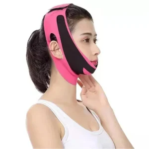 V Line Face Shaper Belt for Women – Elastic Chin and Cheek Lift Up Facial Massage Strap for Skin Care and Beauty