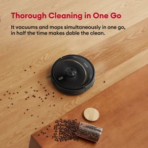 Long-Lasting 45-Day Self-Emptying Robot Vacuum and Mop with Advanced LiDAR Mapping and 3200mAh Battery Life