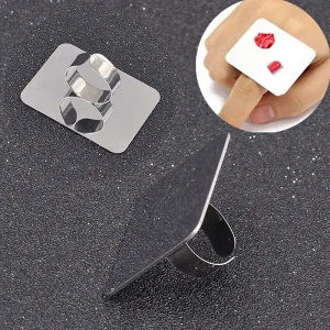 Stainless Steel Makeup Mixer Nail Art Polish Foundation Eye Shadow Mixing Palette with Spatula Beauty Tool for Daily Use