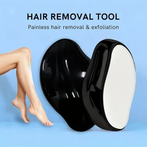 Crystal Hair Remover Kit for Painless Hair Removal: Gentle Magic Epilator for Body and Legs with Smooth Skin Results