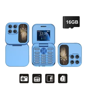 Small Box Flip Mobile Phone SERVO i17 Mini with 1000mAh Battery and Magic Voice Function