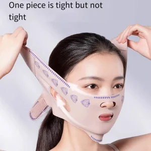 Breathable Chin Cheek Lift Up Belt Face Shaper Facial Massage Mask for Daily Facial Molding and Shaping