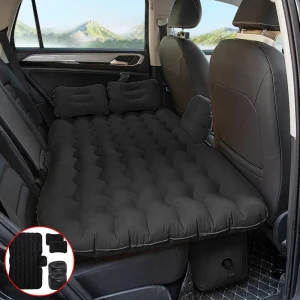 Car Rollaway Bed for SUV with Inflatable Split Mattress Design