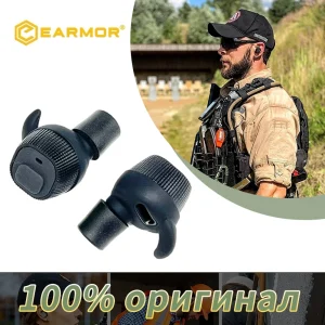 High Fidelity Tactical Earbuds with Advanced Noise Cancellation for Law Enforcement and Shooting Training