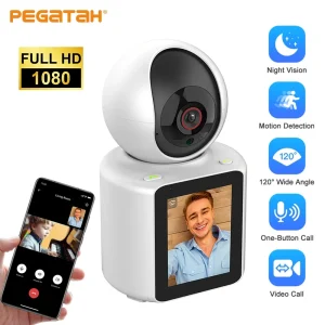 1080P HD Wi-Fi Baby Camera with Two-Way Video Call, Infrared Night Vision, and Mobile Tracking for Intelligent Alarm