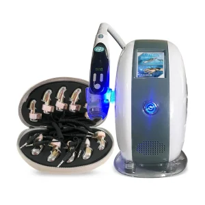 Multi-Functional RF EMS Micro-Current Facial Massager for Skin Lifting, Stretching, and Rejuvenation with Infrared and Cooling Functions