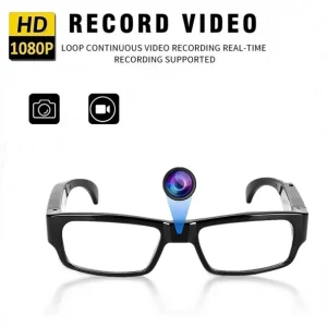 Hands-Free 1080p Video Camera Glasses – Perfect for Biking, Fishing, Traveling, and Outdoor Activities